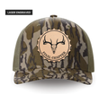 112PFP-LP Richardson Leather Patch Pattern Trucker Cap